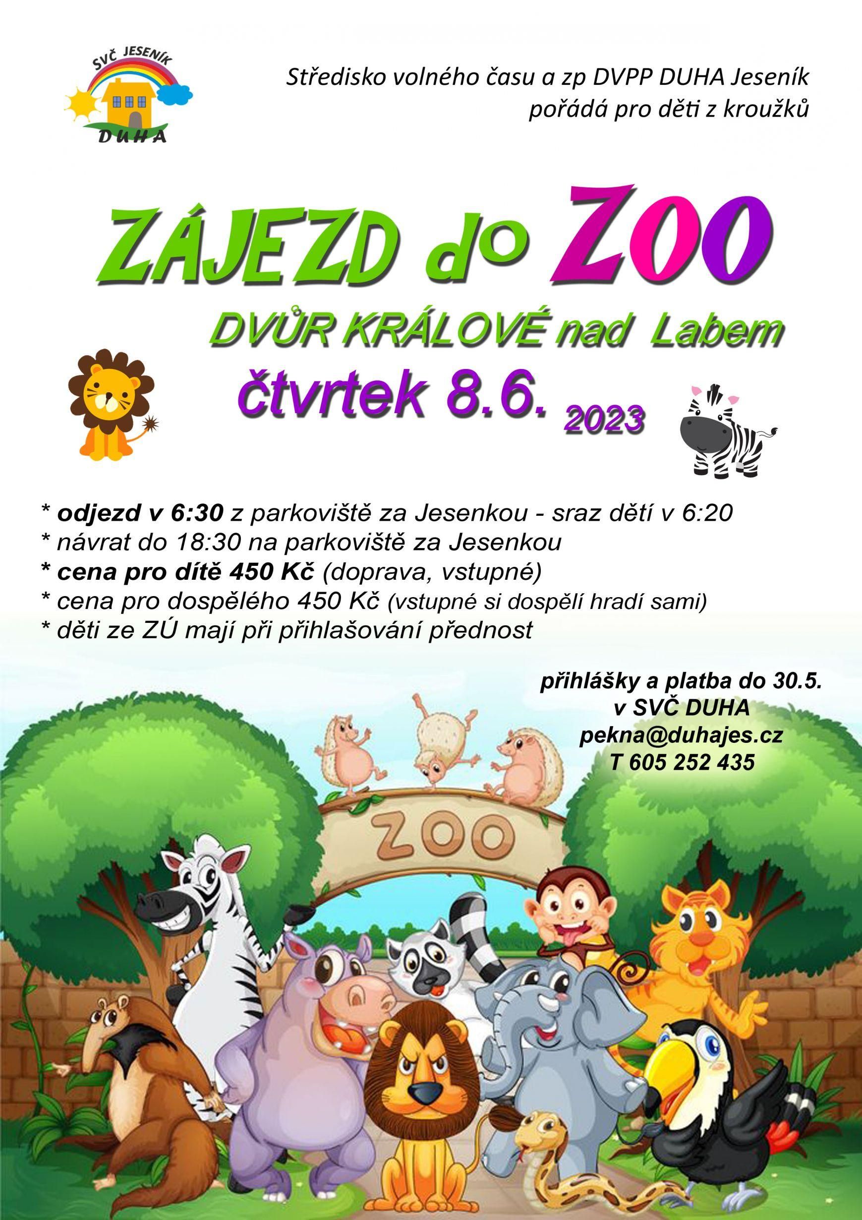 Zájezd do ZOO Dvůr Králové