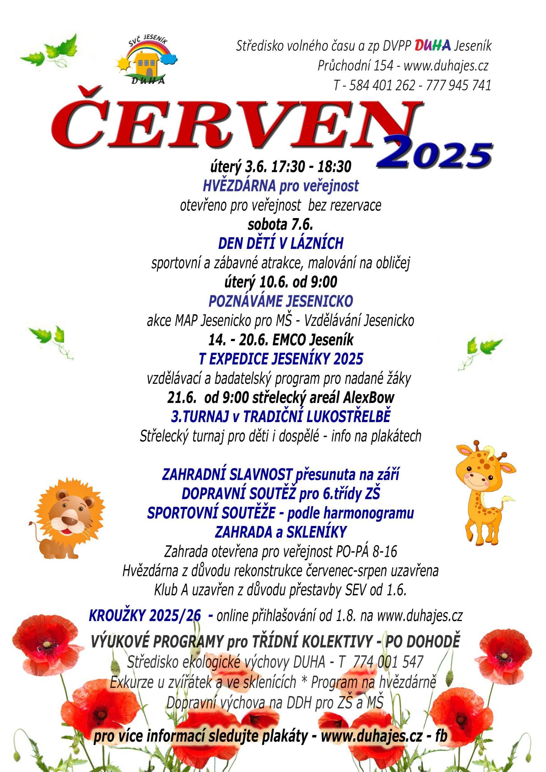 Zveme vás na červnové akce DUHY