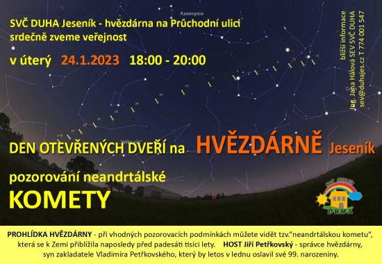 Hvězdárna - pozorování komety
