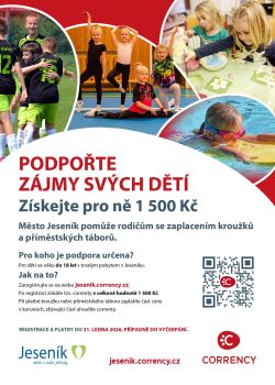 CORRENTY – Jeseník podporuje kroužky dětem!